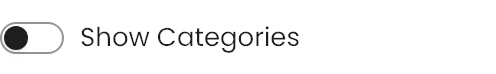 Show Categories setting in the block editor sidebar