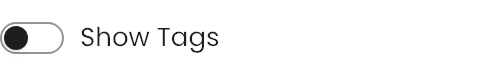 Show Tags setting in the block editor sidebar